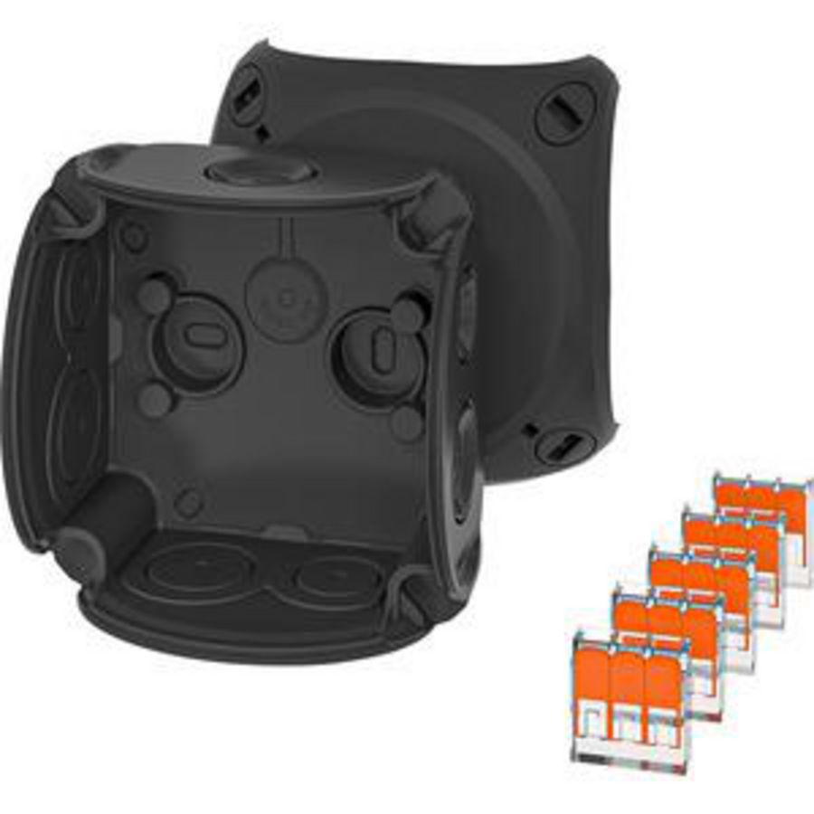 Kabeld. IP66 BM0 0,75-4 mm2 5xWago M16/20 membr. Zwart VVE=5