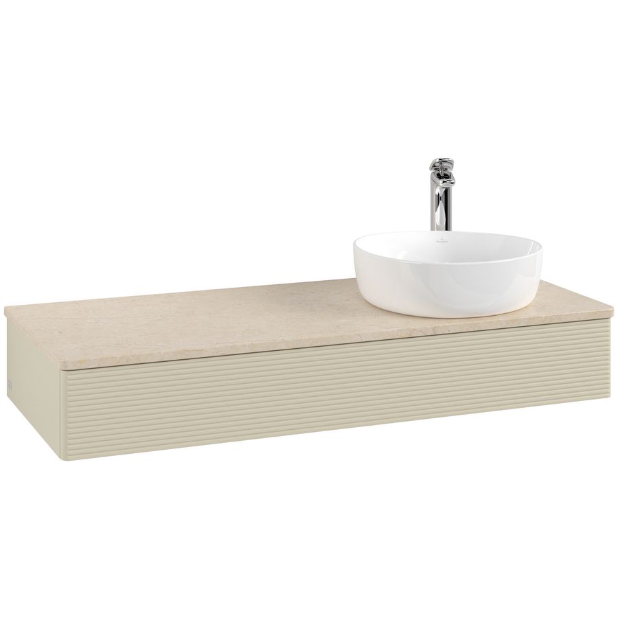Wastafelonderkast Antao 1200x190x500mm S.Grey Matt Lacquer K12153HJ