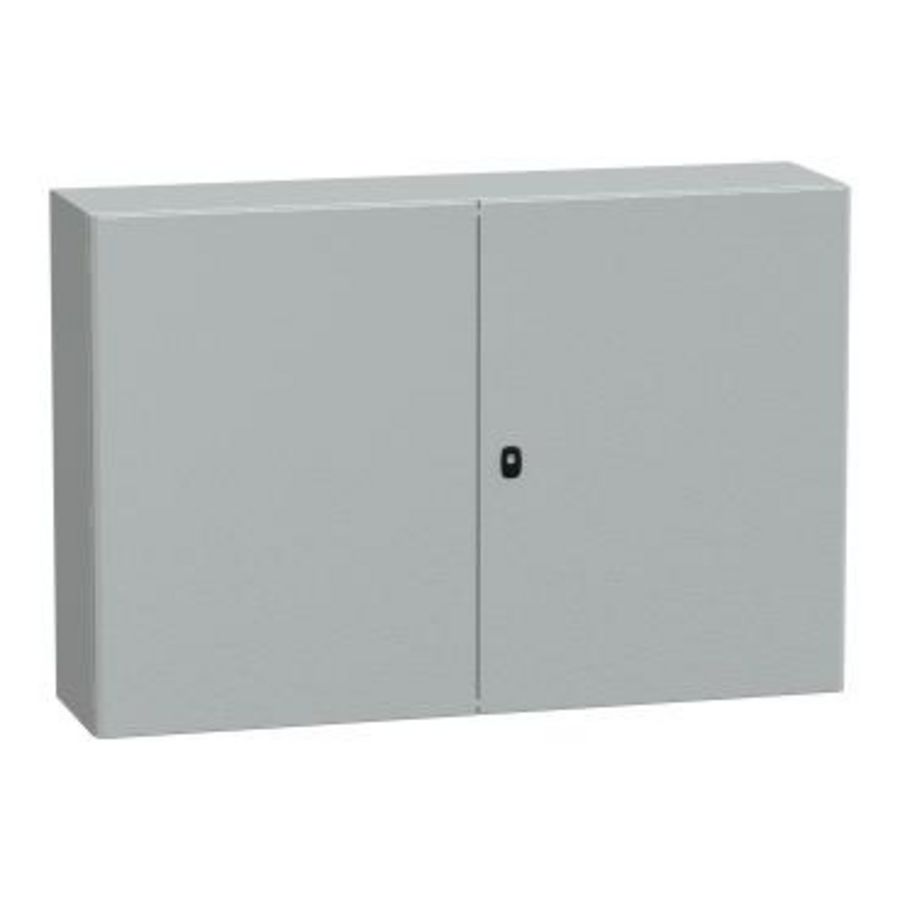 Kast 2 volle deuren 800x1200x300mm IP55 IK10 Spacial S3D