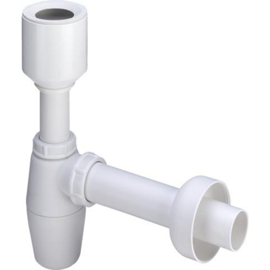 Bekersifon 50x40 kunststof/wit