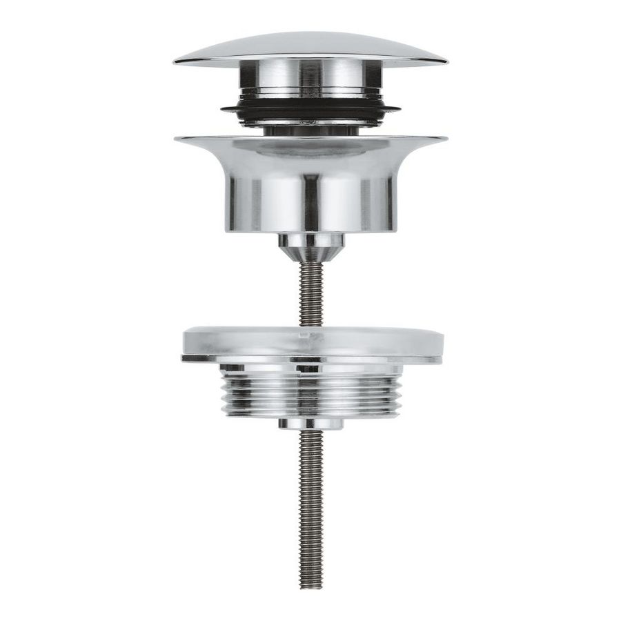 Afvoerplug Push open 1.1/4" chroom