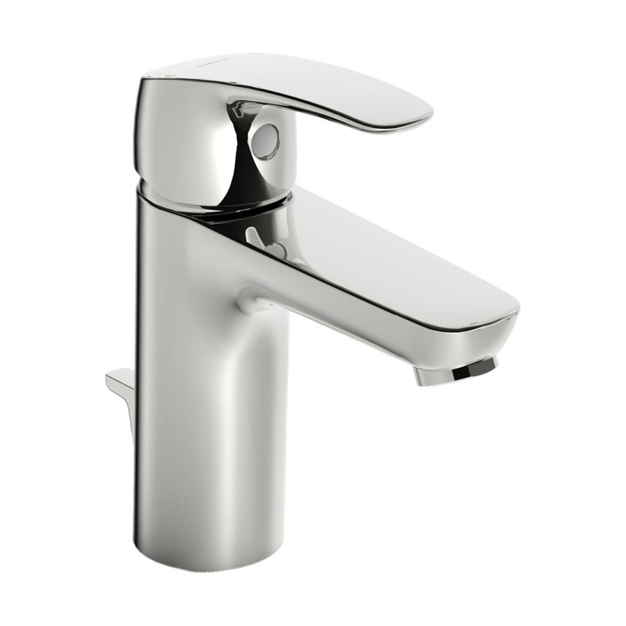 Pinto XL 1-gats wastafelkraan chroom m.waste uitloop 115mm