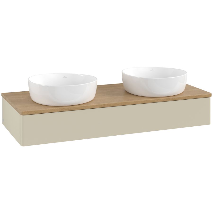 Wastafelonderkast Antao 1200x190x500mm S.Grey Matt Lacquer K13011HJ