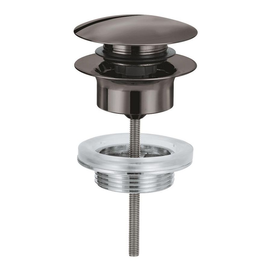 Afvoergarnituur push up hard graphite (donker grijs)