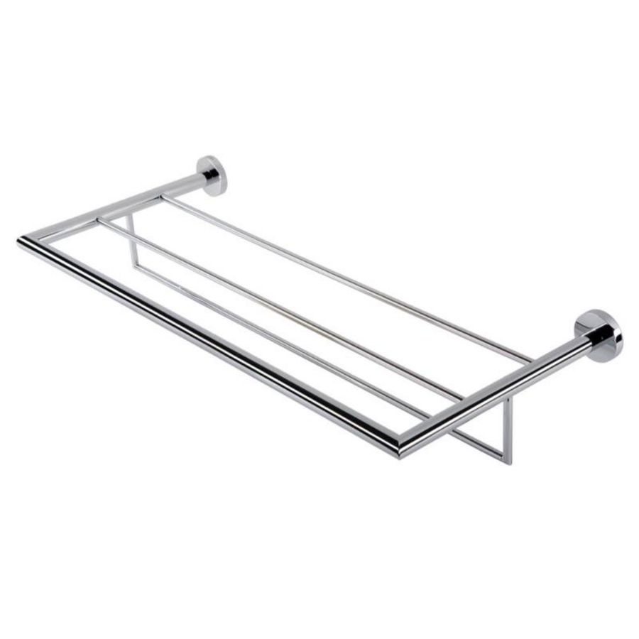 Handdoekplateau 600mm chroom met handdoekrek NEMOX