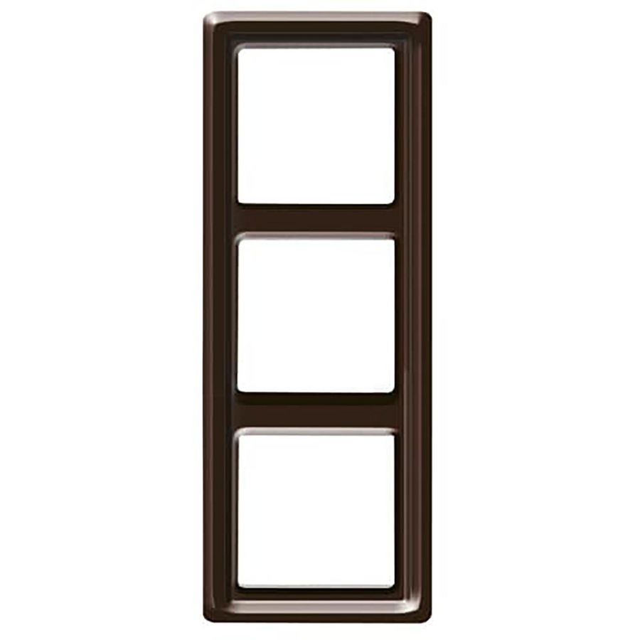 Afdekraam 3v IP44 A-w bruin