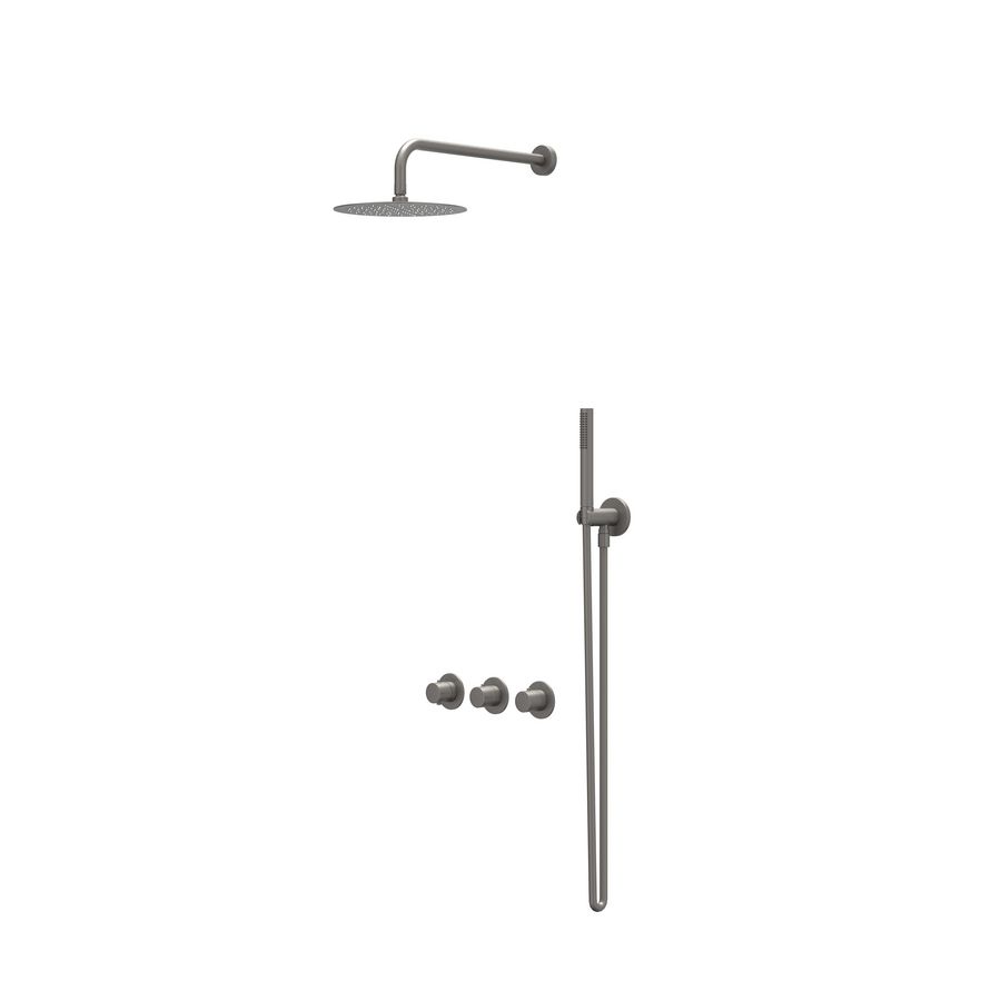 Regendoucheset inbouw BOND geborsteld metal black PVD CSB4GMBBAA