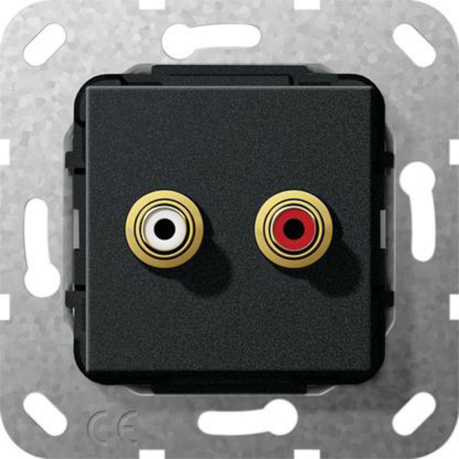 C-Audio verloopkab. Basiselement zwart m