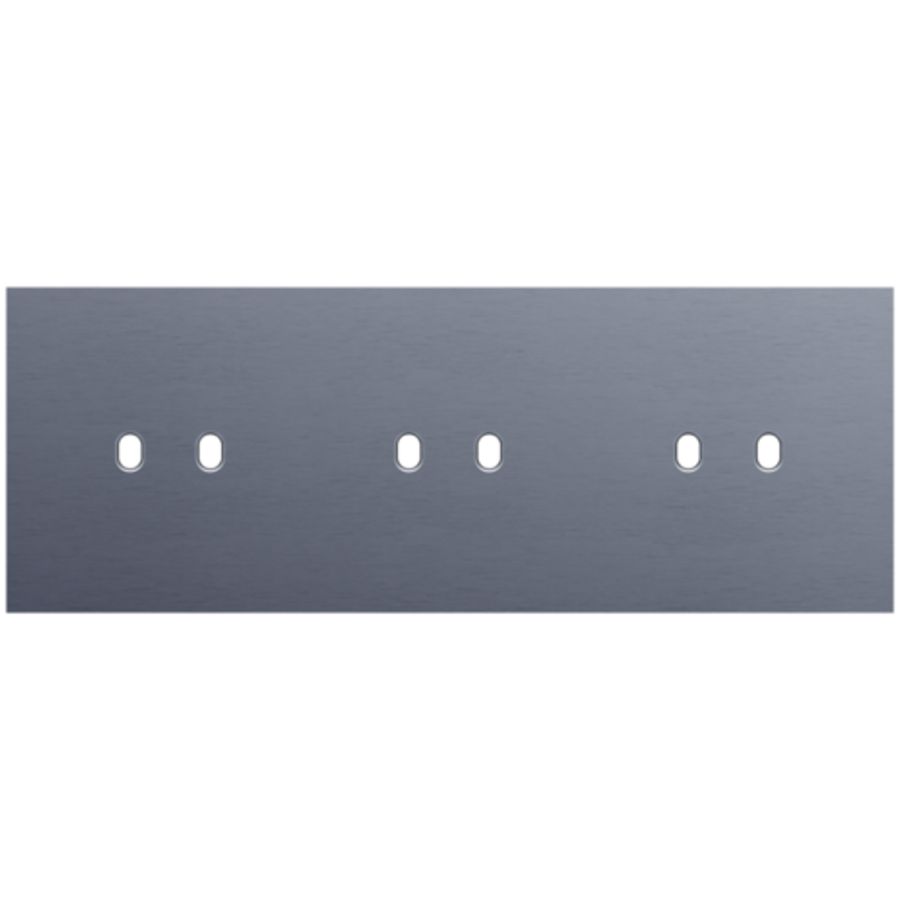Drievoudige afdekpl. horizontaal 71mm centerafstand drie twe