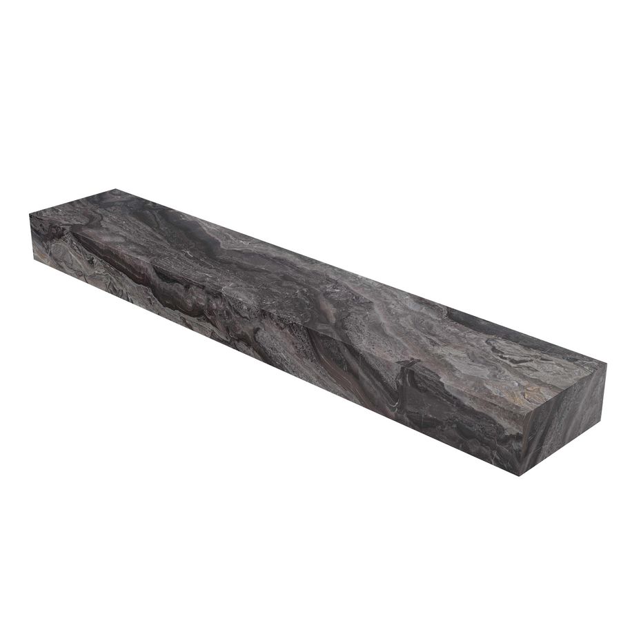 Fonteinplateau BLOCQ LARGE zonder afvoergat 120x22x10cm Venice Brown glossy INK 0210727