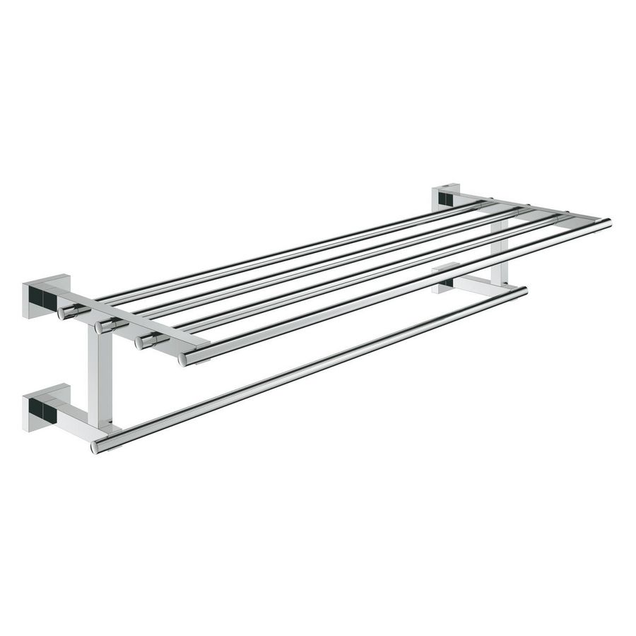 Essentials cube handdoekhouder chroom 2-lids 40512001