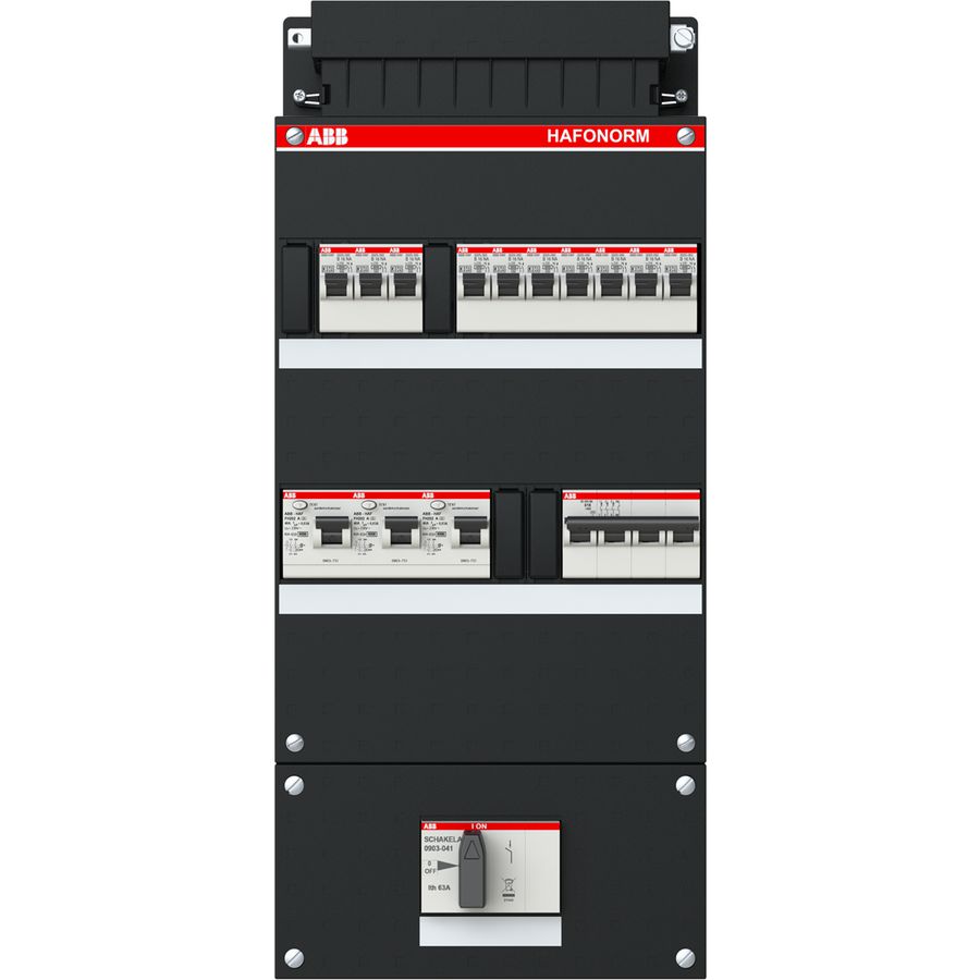 Groepenkast 10 groepen achter 3x 30mA 3-fase 1SPF006905F1762