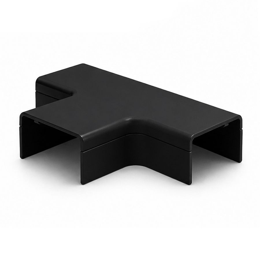 Doos a 2st. Systeem25 t-stuk met bodemstuk 25x13mm zwart