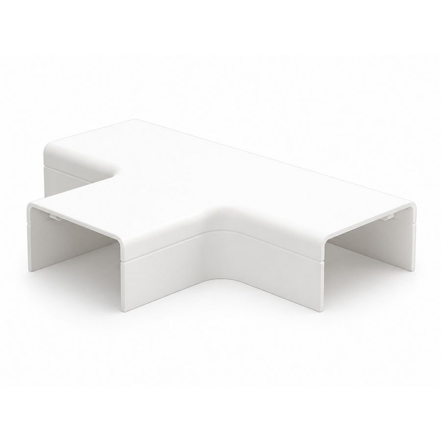 Zak a 2st. T-stuk met bodemstuk 25x13mm Systeem25 wit