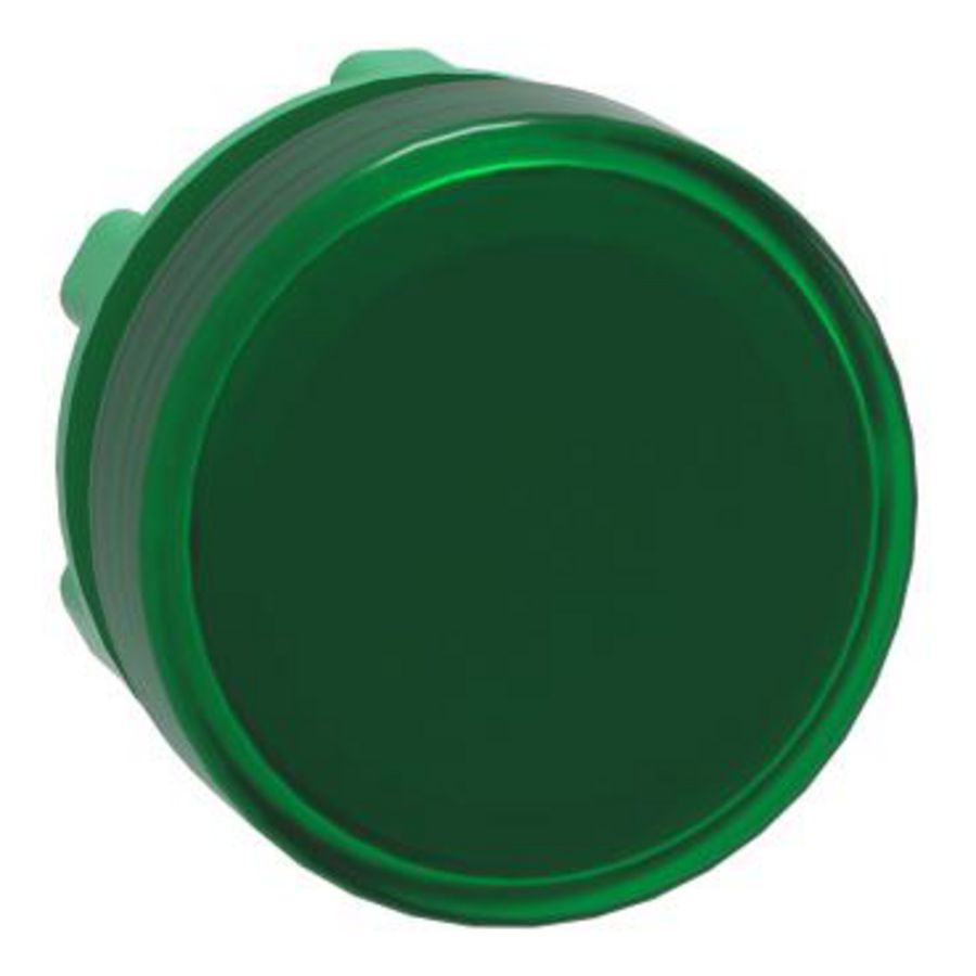 Kop signaallamp 22mm Ronde gladde lens Groen Harmony XB5