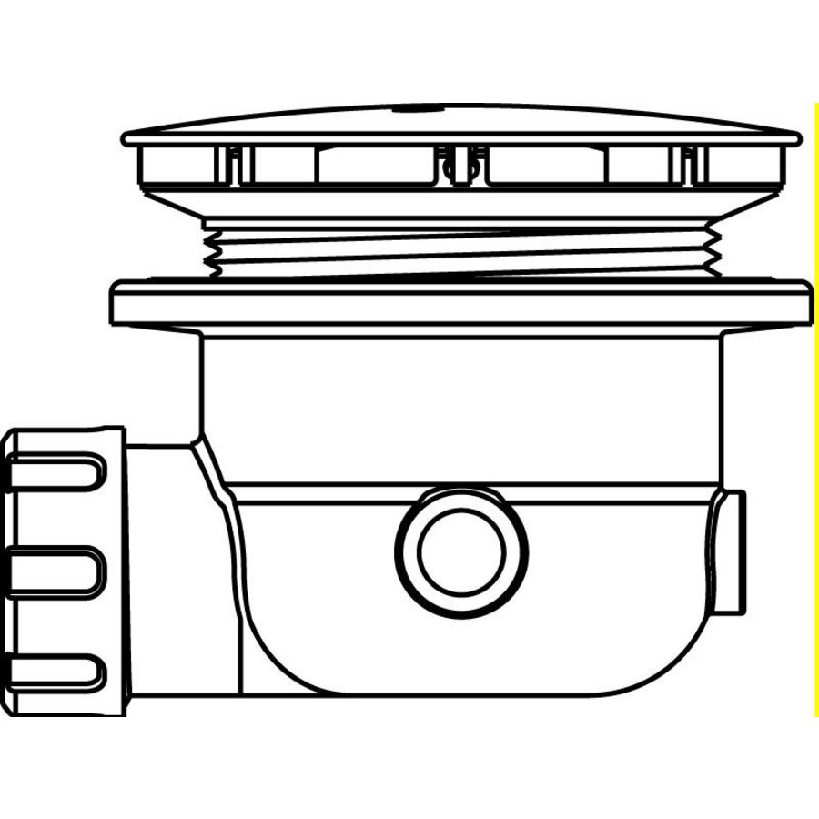 Douchebaksifon 90mm chroom