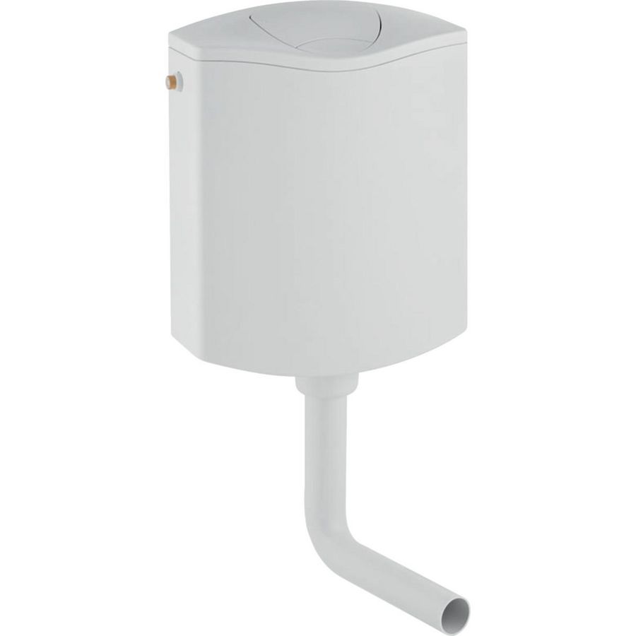 Reservoir laaghangend AP116plus 2-toets spoeling opklapbaar tbv toiletblokjes wit 6/3ltr.