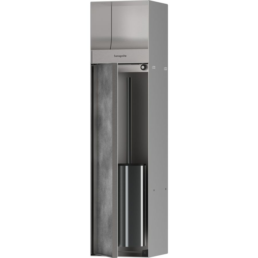 Wandbox XtraStoris toiletborstelhouder Stainless Steel