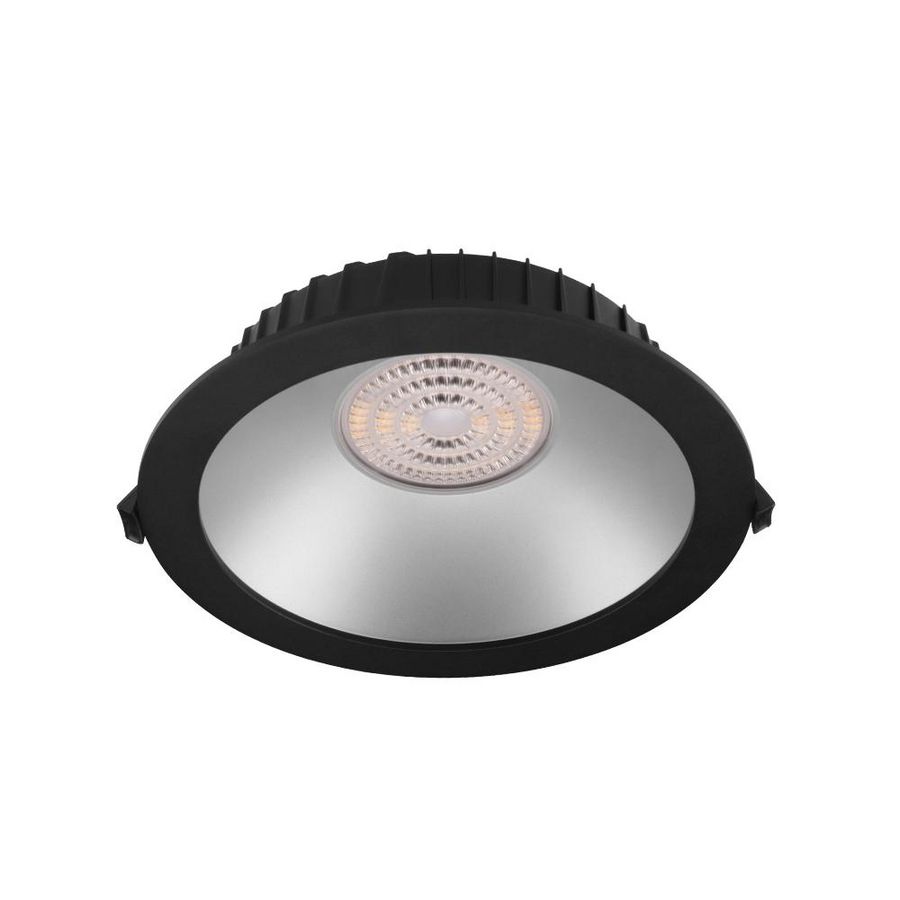 Downlight reflector mat diam.228mm zwart 3-CCT z. voeding