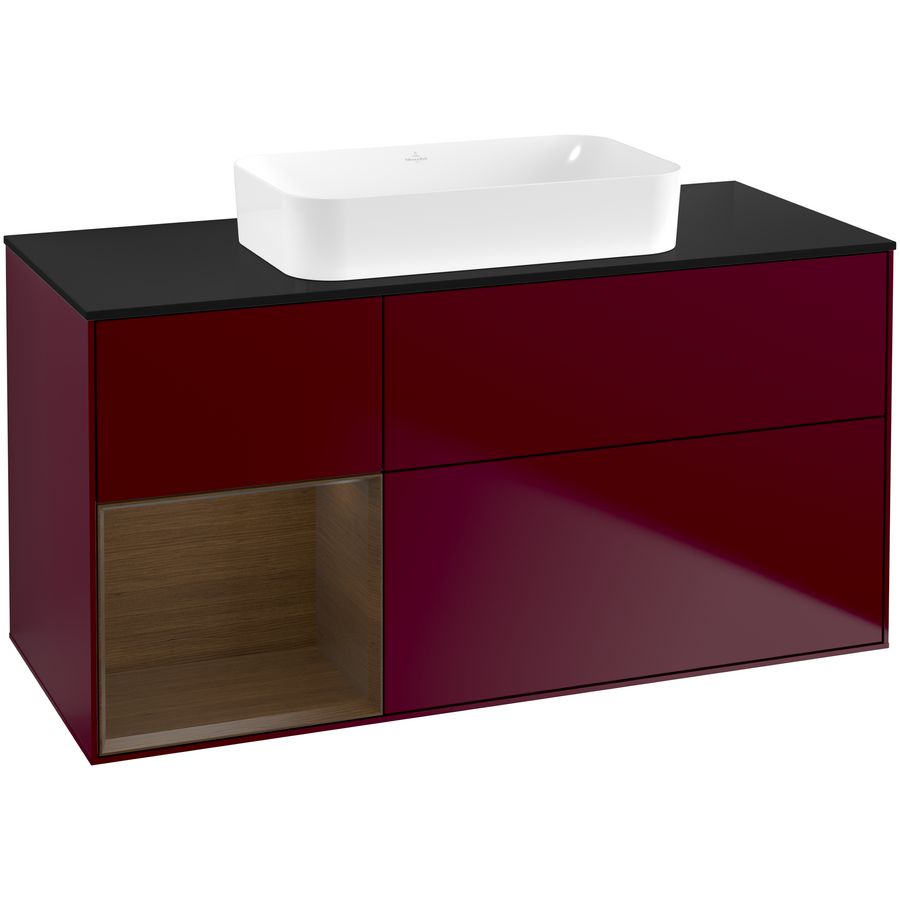 Wastafelonderkast Finion 1200x603x501mm Peony Matt Lacquer G702GNHB