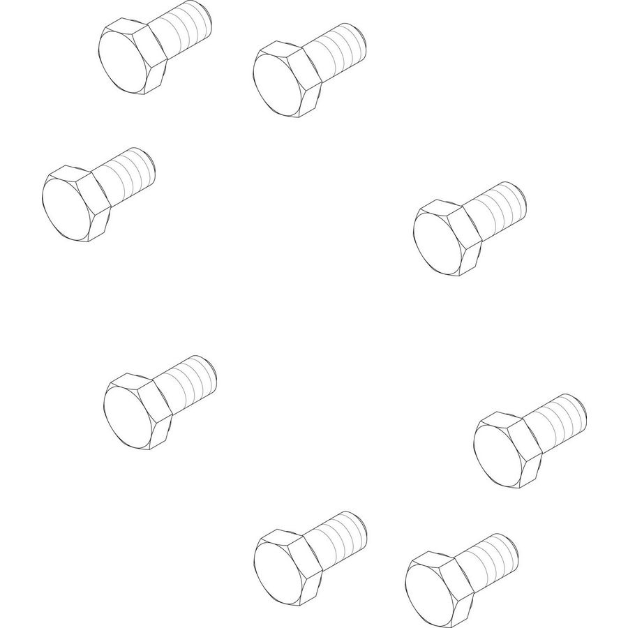 Schroef m12x25 8.8 a3k (8x) tbv hr200/306