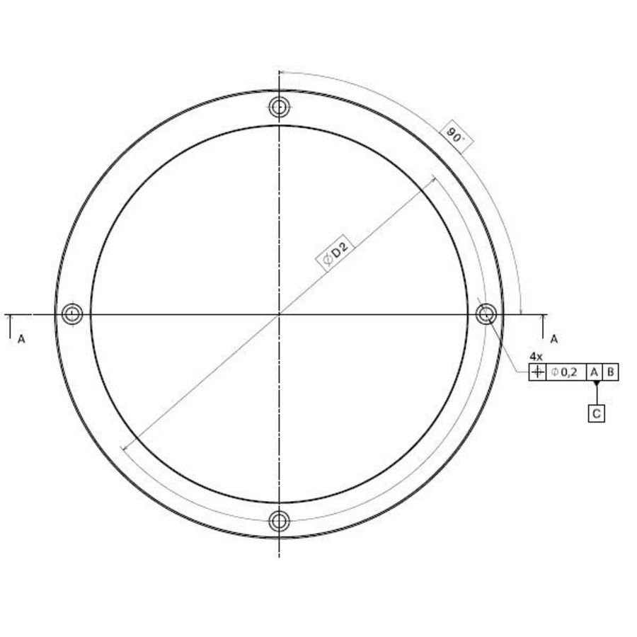 Reserve deel Kit, Slijt ring D222/D272x15 Brass