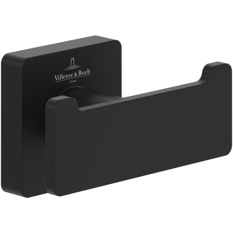 Dubbele handdoekhaak  Elements - Striking Matt Black