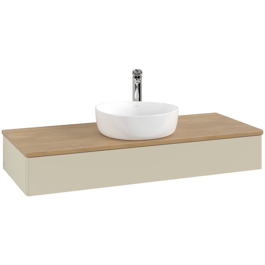 Wastafelonderkast Antao 1200x190x500mm S.Grey Matt Lacquer L10051HJ