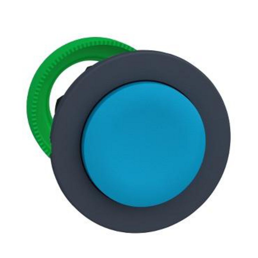 Kop voor verzonken drukknop Blauw Verhoogde knop Harmony XB5