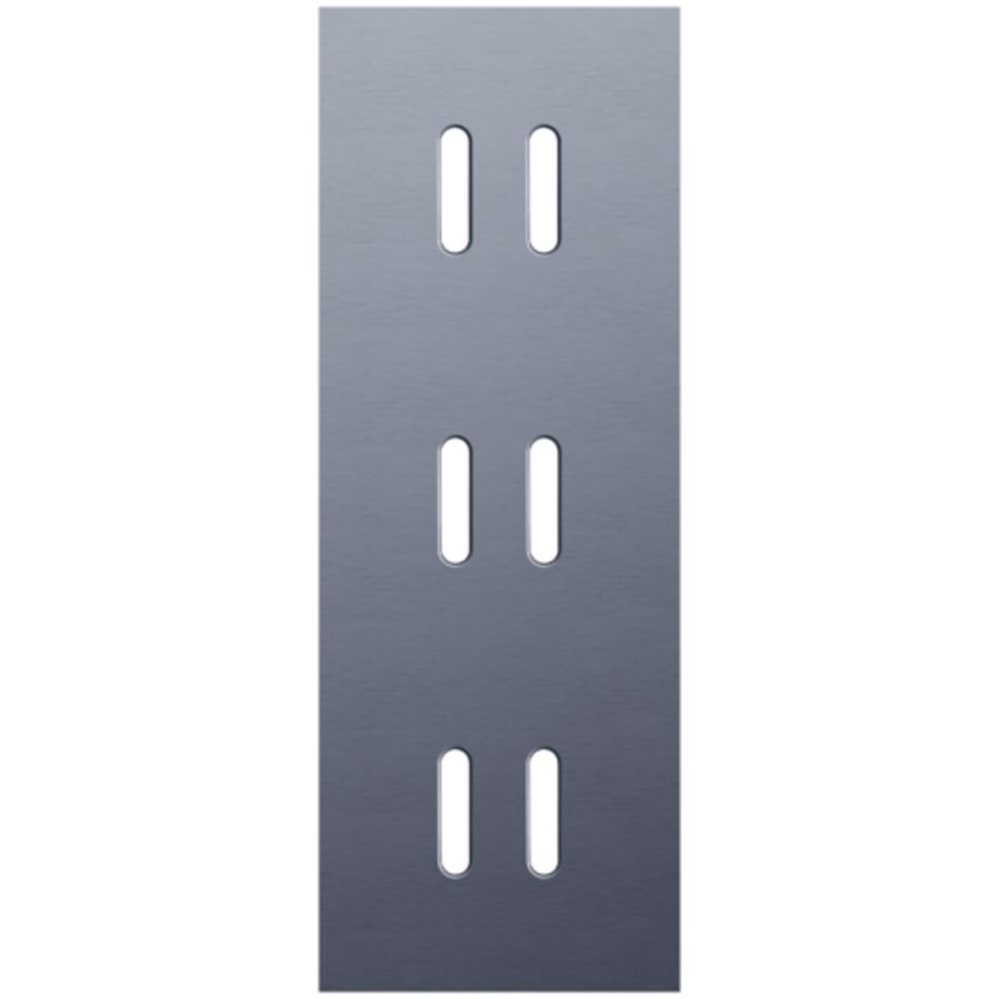 Drievoudige afdekpl. verticaal 71mm centerafstand drie tweev