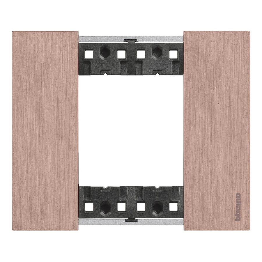 Afdekplaat 2 modulen copper K4702 LivingNow