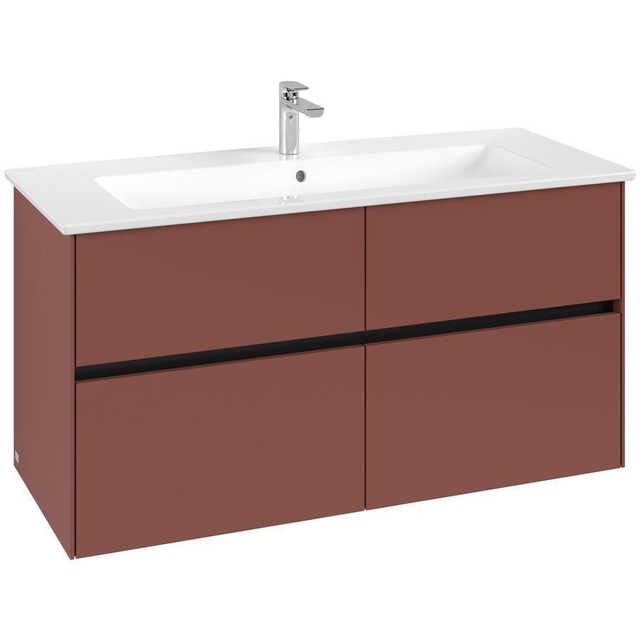 Wastafelonderkast Collaro 1161x610x480mm Wine Red C14600AH