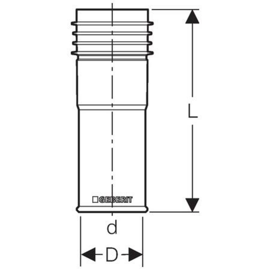 Markeerhuls blauw voor mantelbuis 16 VVE=10