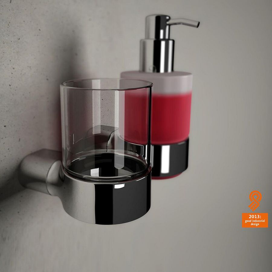Drinkglas + drinkglashouder chroom WYNK