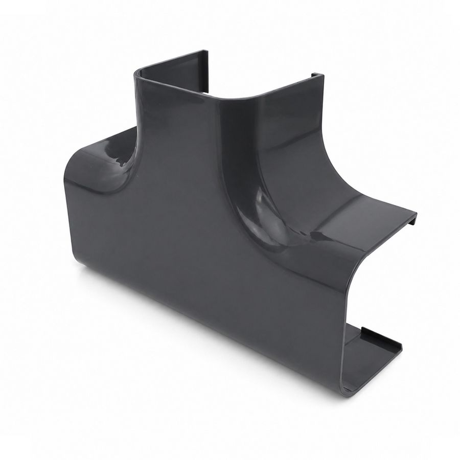 T-stuk 125x75mm antraciet grijs PVC RAL7016