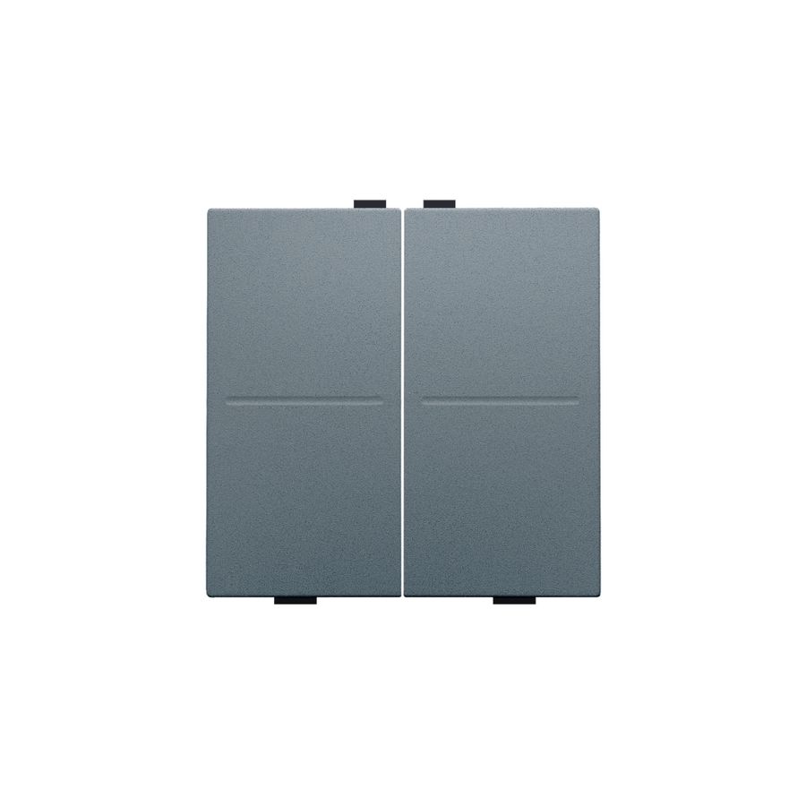 2-voudige toets RF schakelaar/drukknop blue grey