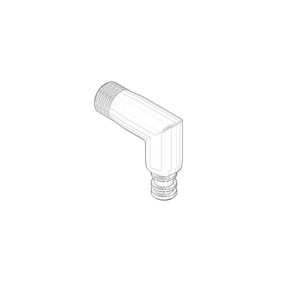 Aansluiting 63x59x23mm chr
