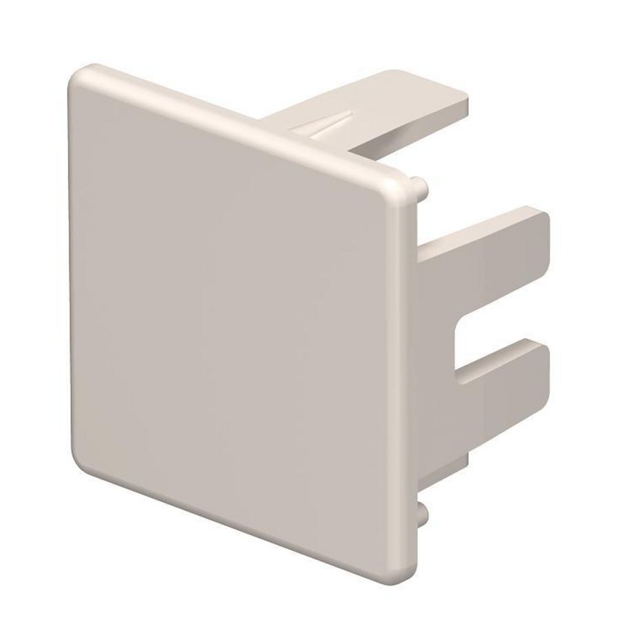 Eindstuk 30x30mm polyvinylchlorid creme wit 9001 VVE=10