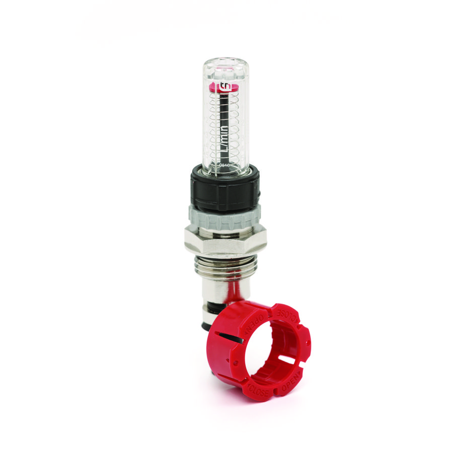 TopMeter Plus 1/2" 0 - 5 l/m messing vernikkeld