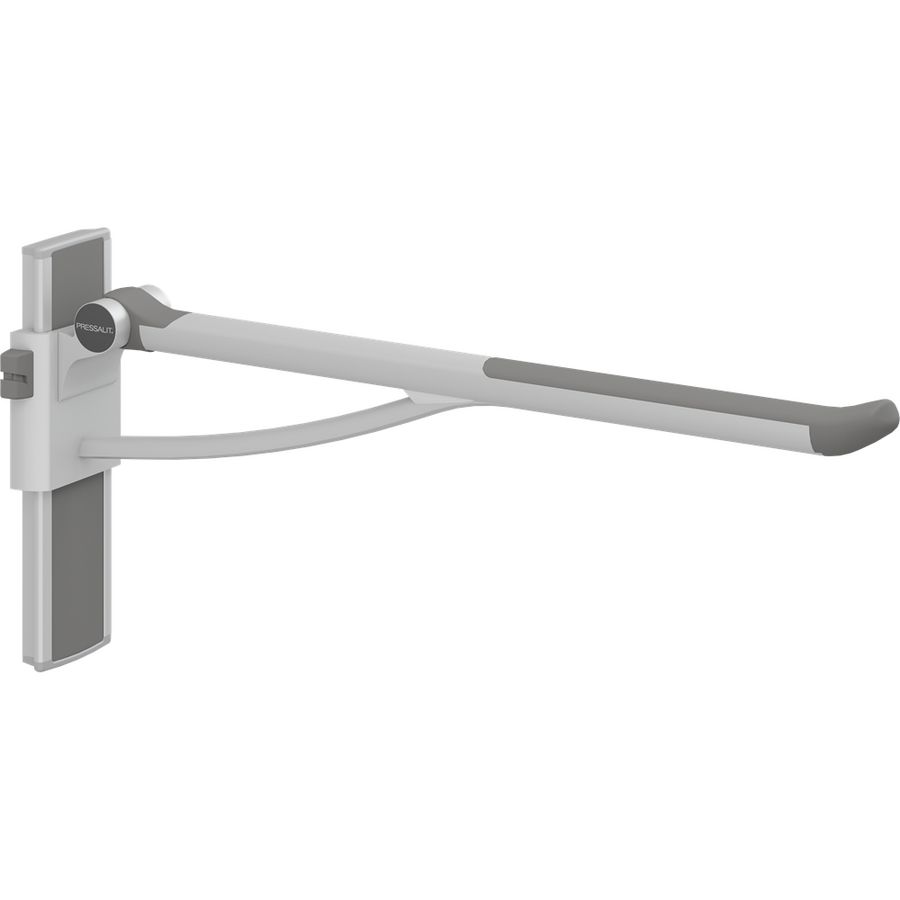 Toiletsteun verstelbaar links wandmont. 850mm PLUS antraciet