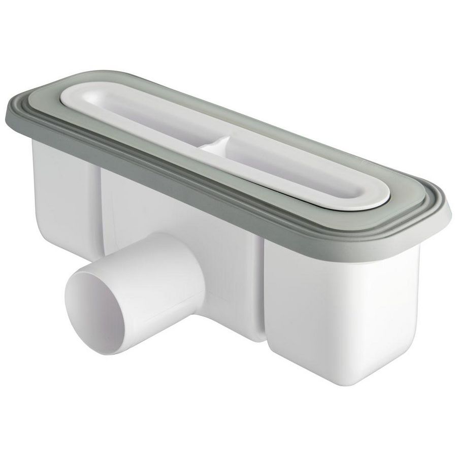 Douchebak-afvoerplug compact polypropyleen rechthoe