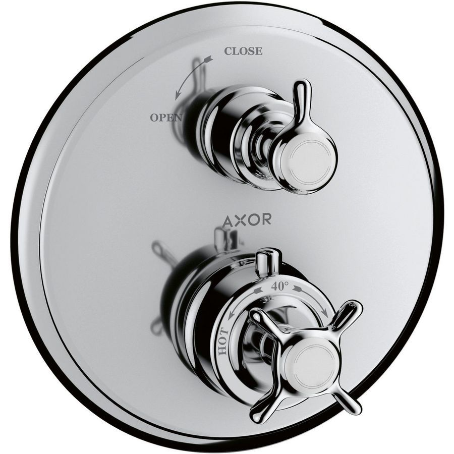 Afbouwdeel AXOR Montreux inbouw thermostaat kleurset met stopkraan chroom