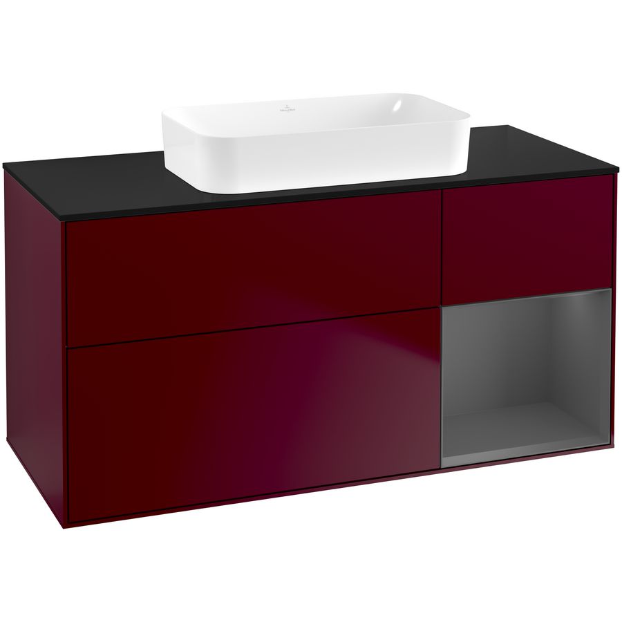 Wastafelonderkast Finion 1200x603x501mm Peony Matt Lacquer G712GKHB