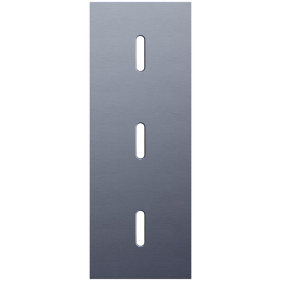 Drievoudige afdekpl. verticaal 71mm centerafstand drie enkel