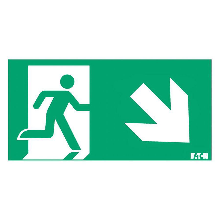 Inlegpictogram CrystalWay 30m ISO AC pijl rechts omlaag