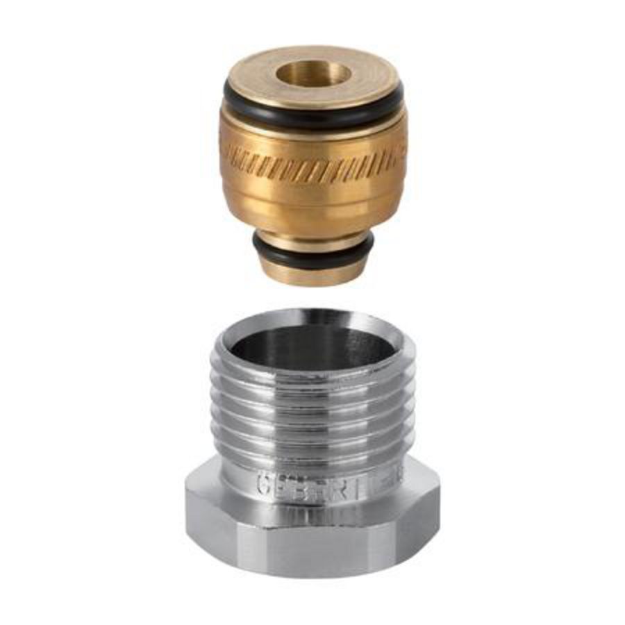 Klemkoppeling ML Heimeier BU messing d16-G1/2" VVE=2