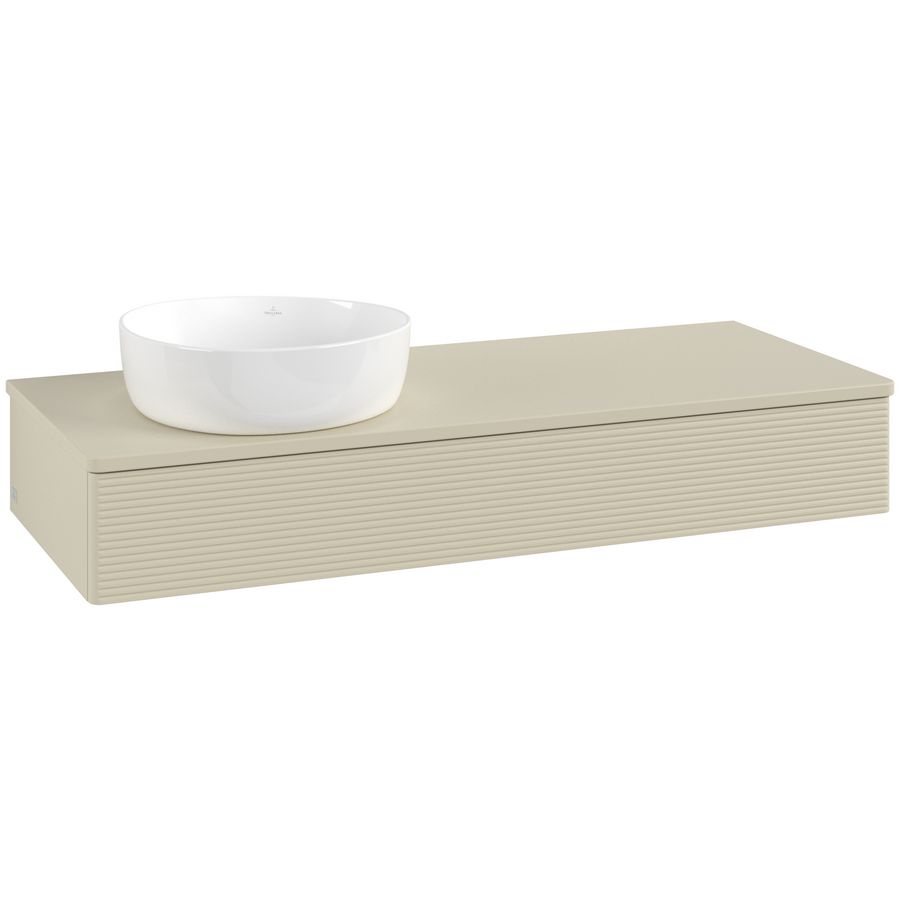 Wastafelonderkast Antao 1200x190x500mm S.Grey Matt Lacquer L11110HJ