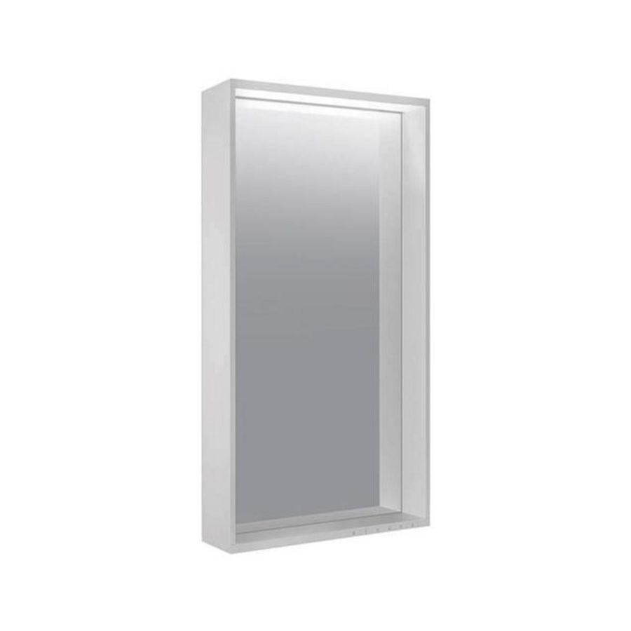 Lichtspiegel Plan 460x850x105mm zilver geborsteld geëlox