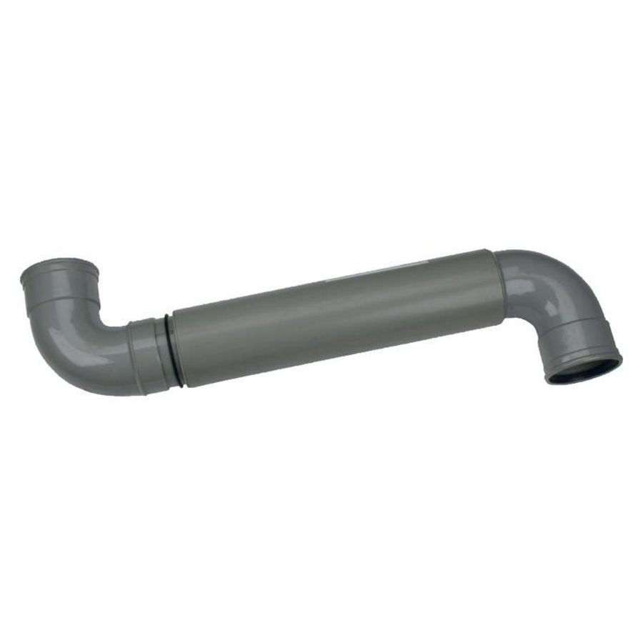 PVC manchet Polder expansiestuk 110mm grijs mof/mof