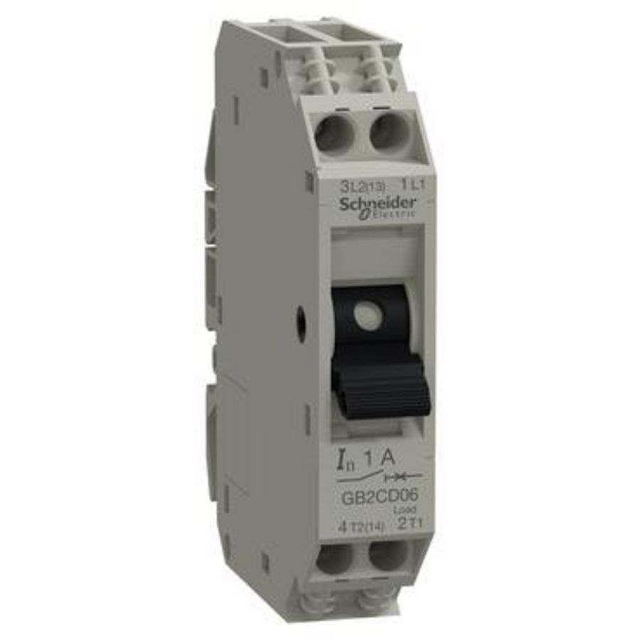 Stuurstroomautomaat 1-polig + Nul 1A TeSys GB27